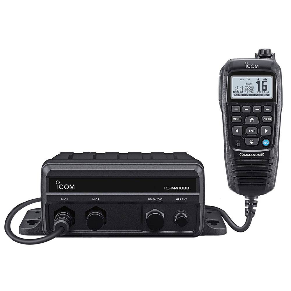 Suncoast Marine and Auto offers Icom M410BB 11 Black Box VHF w/Black Command Mic 2 Command Mic Ports [M410BB 11]