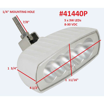 Suncoast Marine and Auto offers Scandvik Bracket Mount LED Spreader Light - White [41440P]