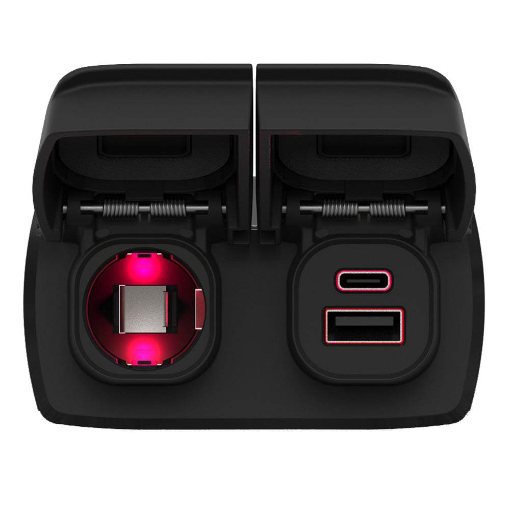 Suncoast Marine and Auto offers Scanstrut Flip Pro Duo - USB-A USB-C w/12V Power Socket [SC-MULTI-F2]