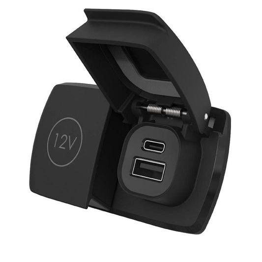 Suncoast Marine and Auto offers Scanstrut Flip Pro Duo - USB-A USB-C w/12V Power Socket [SC-MULTI-F2]