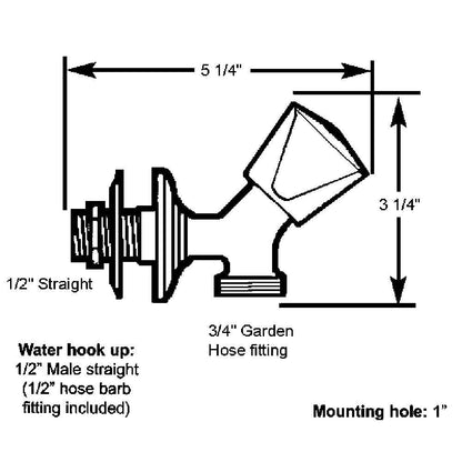 Suncoast Marine and Auto offers Scandvik SS Washdown Spigot [10187P]