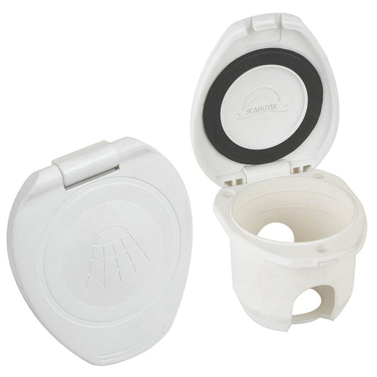 Suncoast Marine and Auto offers Scandvik Replacement White Cup Cap f/Recessed Shower [12104P]