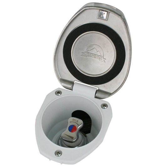 Suncoast Marine and Auto offers Scandvik Recessed T-Handle Mixing Valve - SS w/White Cup [12134]