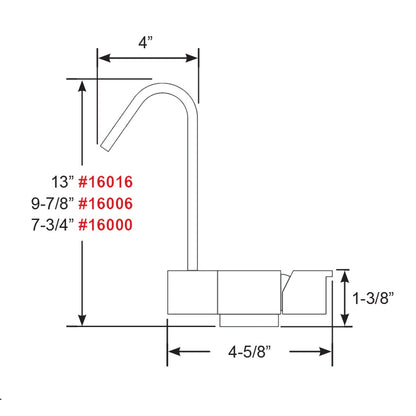 Suncoast Marine and Auto offers Scandvik Geometric Style Fold Down Mixer - 7.75" Height [16000]