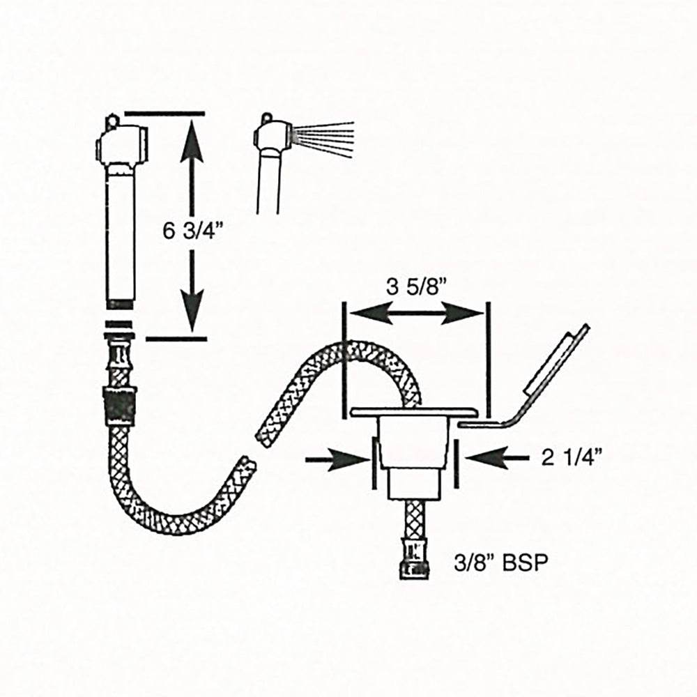 Suncoast Marine and Auto offers Scandvik Recessed Transom Shower w/6 Hose - White [10055P]