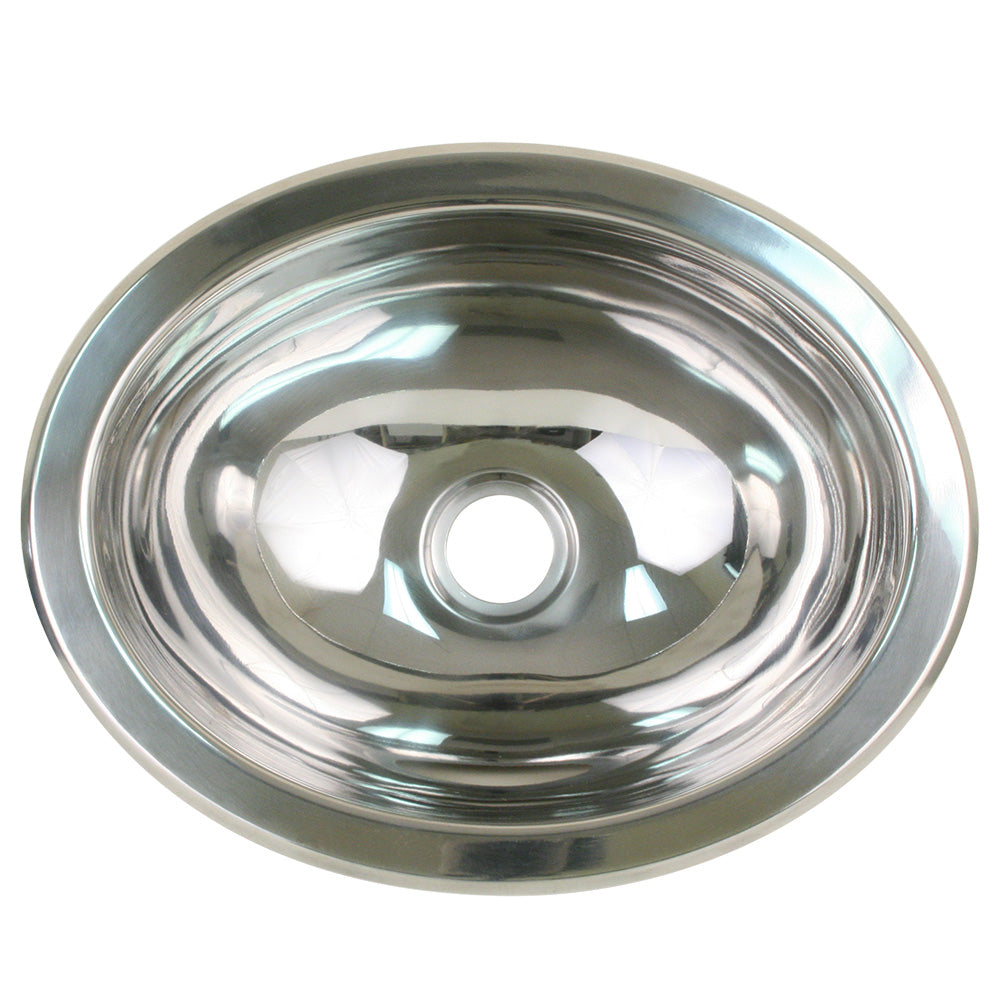 Suncoast Marine and Auto offers Scandvik Polished SS Oval Sink - 13.25" x 10.5" [10280]