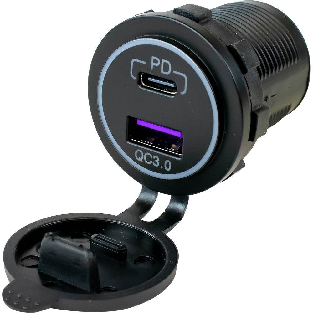 Suncoast Marine and Auto offers Sea-Dog USB 3.0 USB-C Power Socket w/Out Light [426510-1]