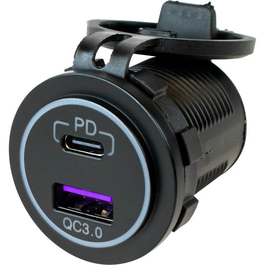 Suncoast Marine and Auto offers Sea-Dog USB 3.0 USB-C Power Socket w/Out Light [426510-1]