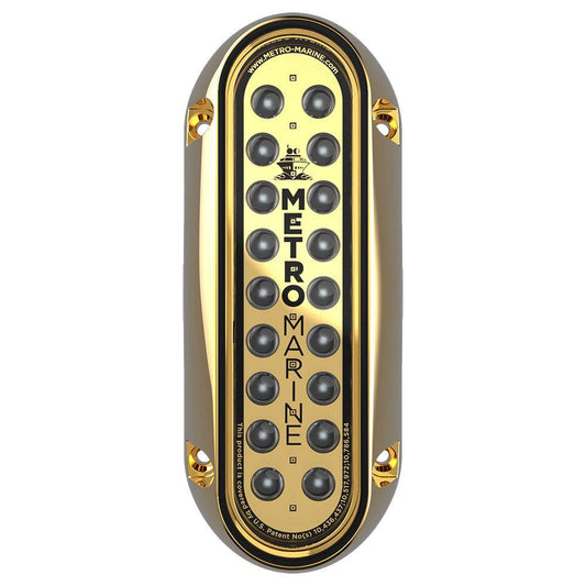 Suncoast Marine and Auto offers Metro Marine High-Output Elongated Vertical Mount Light w/Intelligent Monochromatic LEDs - Green, 90 Beam [F-BME1-V-G3-90]