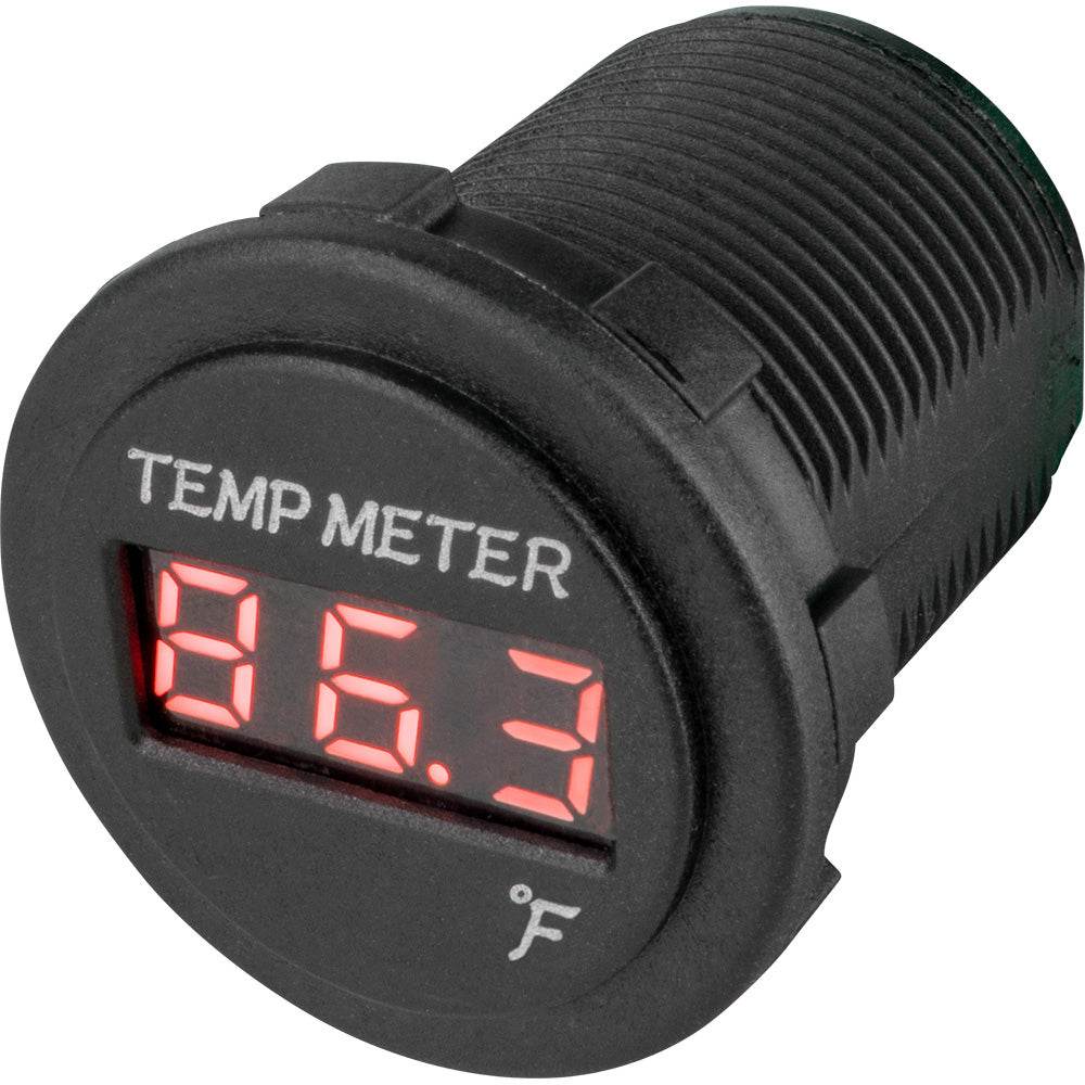 Suncoast Marine and Auto offers Sea-Dog Round Red LED Temperature Meter [421618-1]