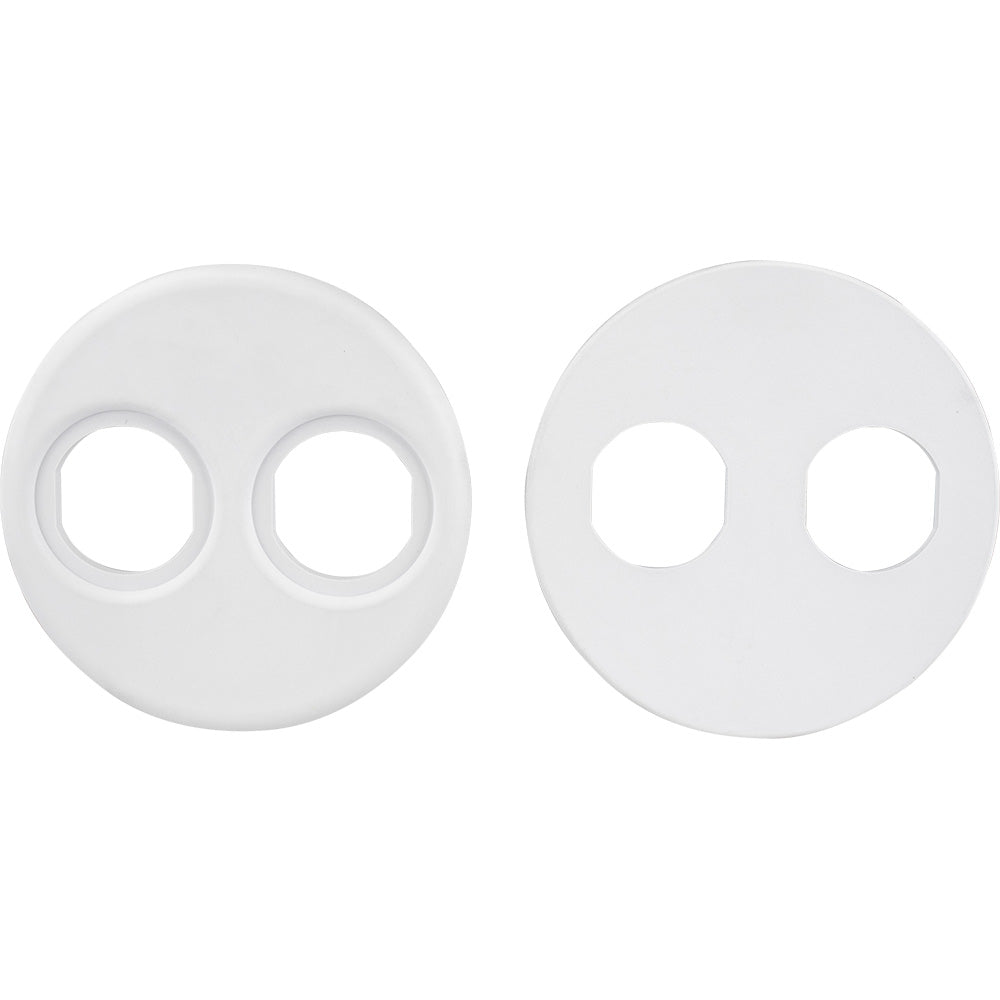 Suncoast Marine and Auto offers Sea-Dog 4" Gauge Power Socket Adapter Mounting Plate - White [426104-1]