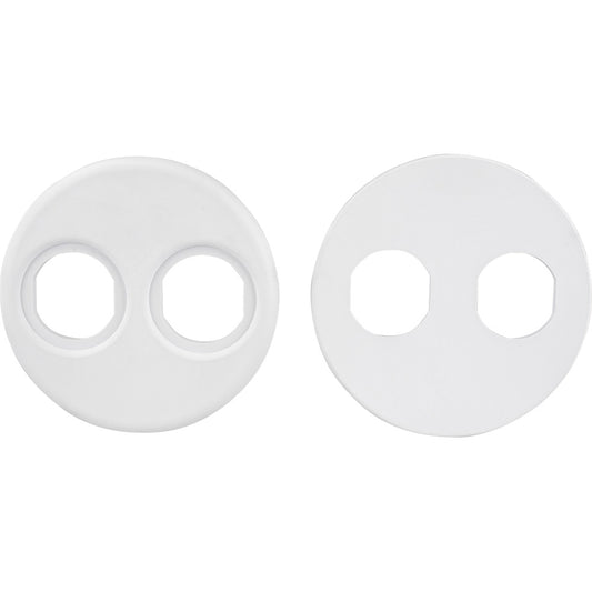 Suncoast Marine and Auto offers Sea-Dog 4" Gauge Power Socket Adapter Mounting Plate - White [426104-1]