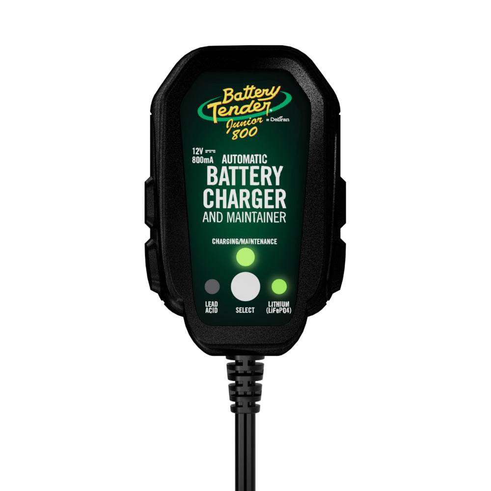 Suncoast Marine and Auto offers Battery Tender 12V, 800mA Lead Acid/Lithium Selectable Battery Charger [022-0199-DL-WH]