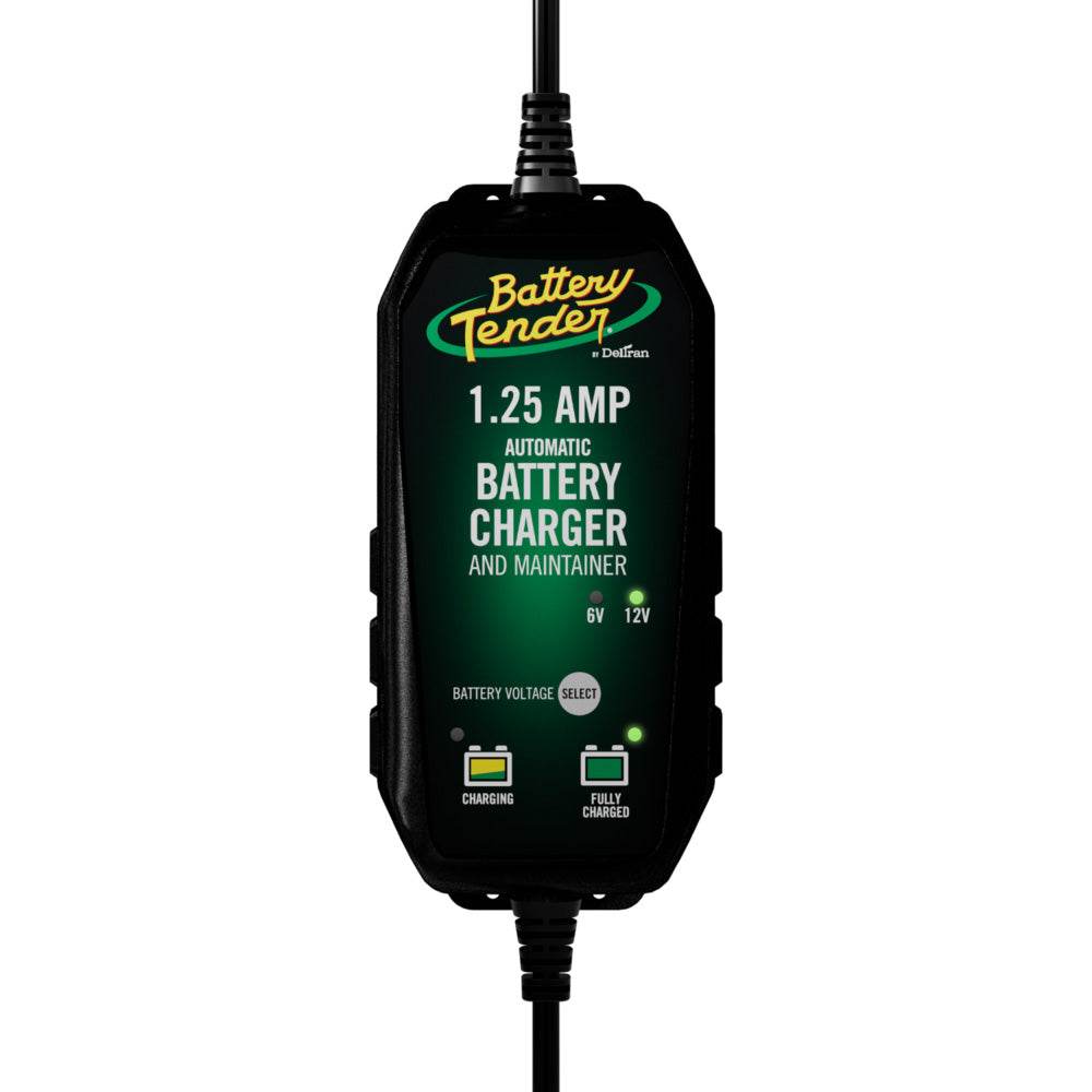 Suncoast Marine and Auto offers Battery Tender 6V/12V, 1.25A Selectable Battery Charger [022-0211-DL-WH]