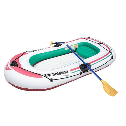 Suncoast Marine and Auto offers Solstice Watersports Voyager 3-Person Inflatable Boat Kit w/Oars Pump [30301]