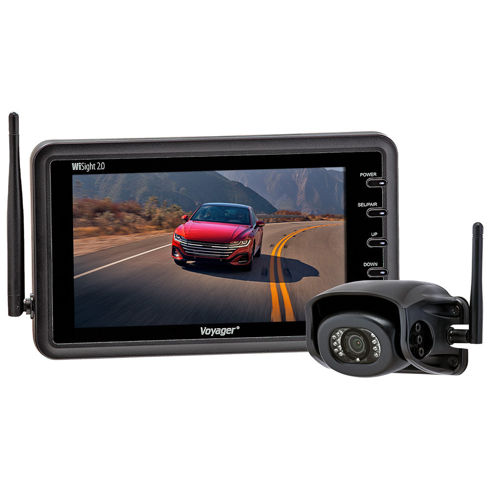 Suncoast Marine and Auto offers Voyager WiSight 2.0 - 7" Monitor w/Camera f/Prewire Systems - Wireless [WVSXP70]