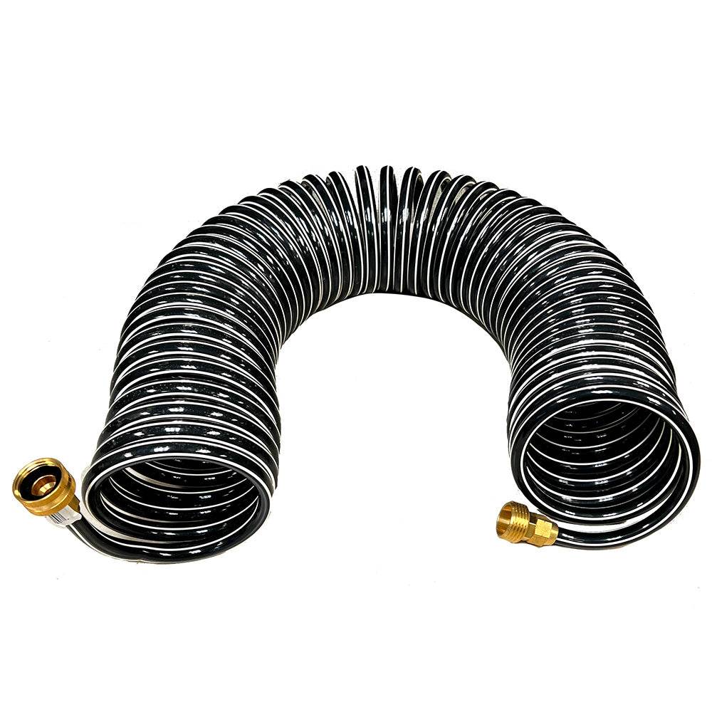 Suncoast Marine and Auto offers Trident Marine Coiled Wash Down Hose w/Brass Fittings - 15 [167-15]