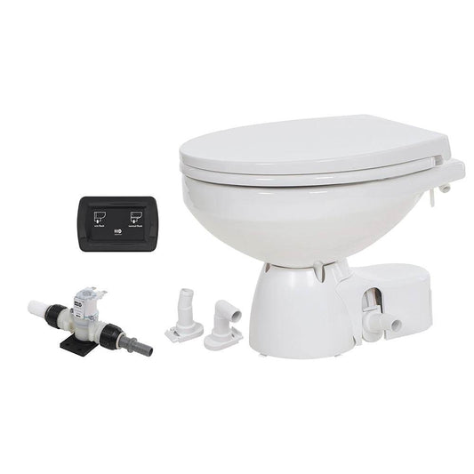 Suncoast Marine and Auto offers Jabsco Quiet Flush E2 Fresh Water Toilet Regular Bowl - 24V Soft Close Lid [38045-4194RSP]