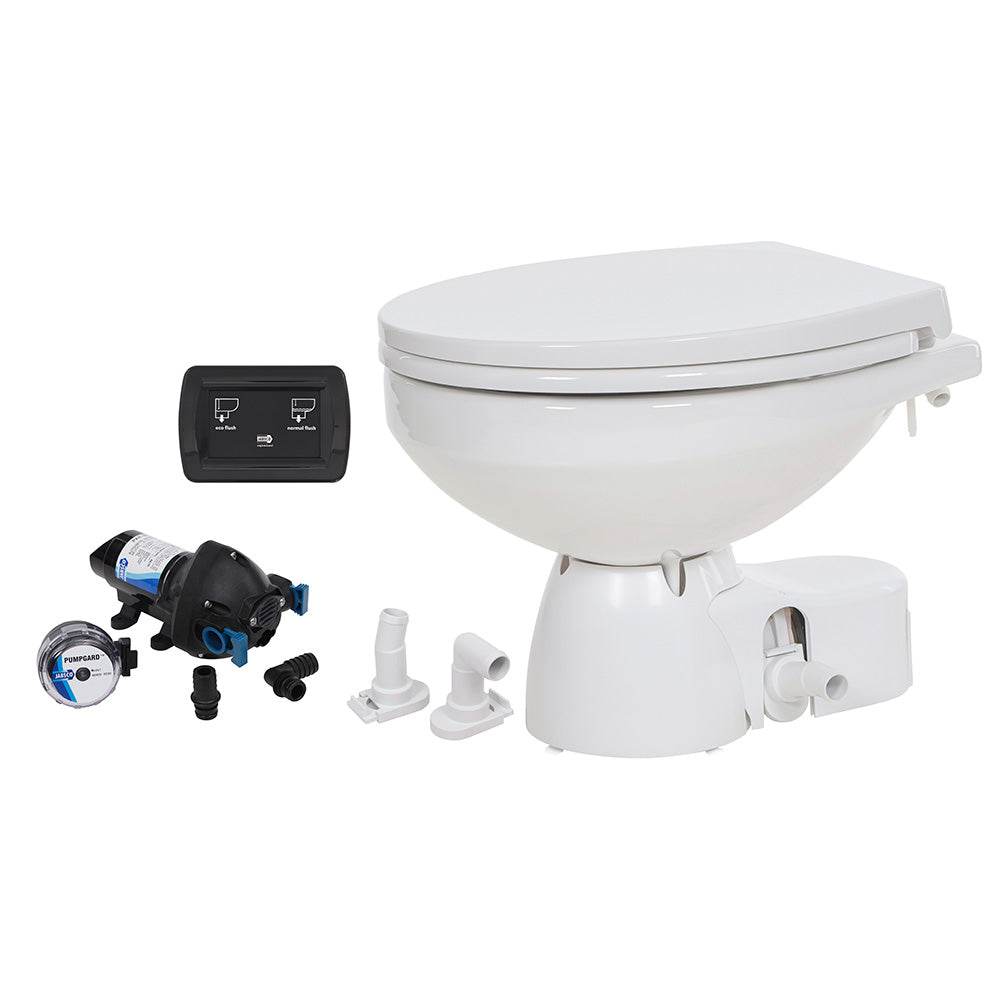 Suncoast Marine and Auto offers Jabsco Quiet Flush E2 Raw Water Toilet Regular Bowl - 12V Soft Close Lid [38245-4192RSP]