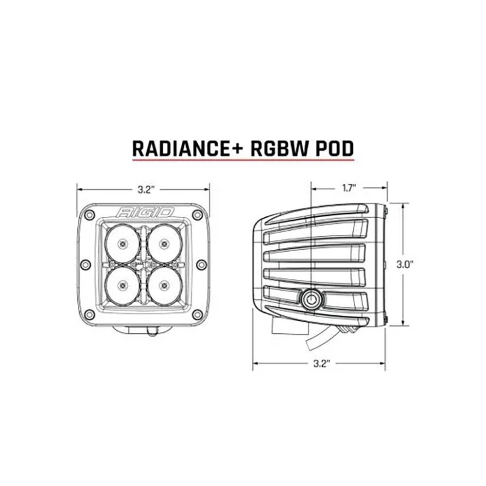 Suncoast Marine and Auto offers RIGID Industries Radiance + Pod - RGBW - Pair [202053]