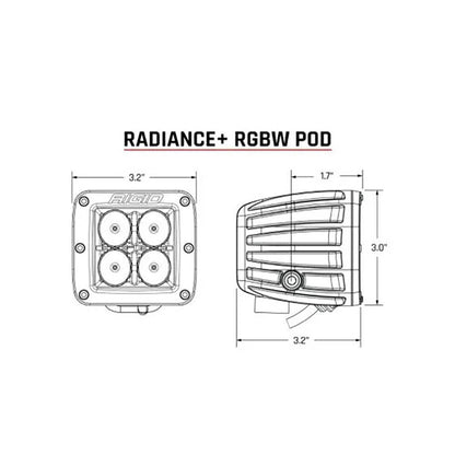 Suncoast Marine and Auto offers RIGID Industries Radiance + Pod - RGBW - Pair [202053]