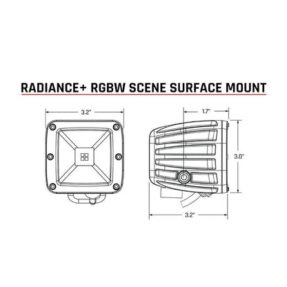 Suncoast Marine and Auto offers RIGID Industries Radiance Scene - RGBW - Surface Mount - Pair [682053]