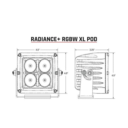 Suncoast Marine and Auto offers RIGID Industries XL Radiance + Light Pod - RGBW - Pair [322053]