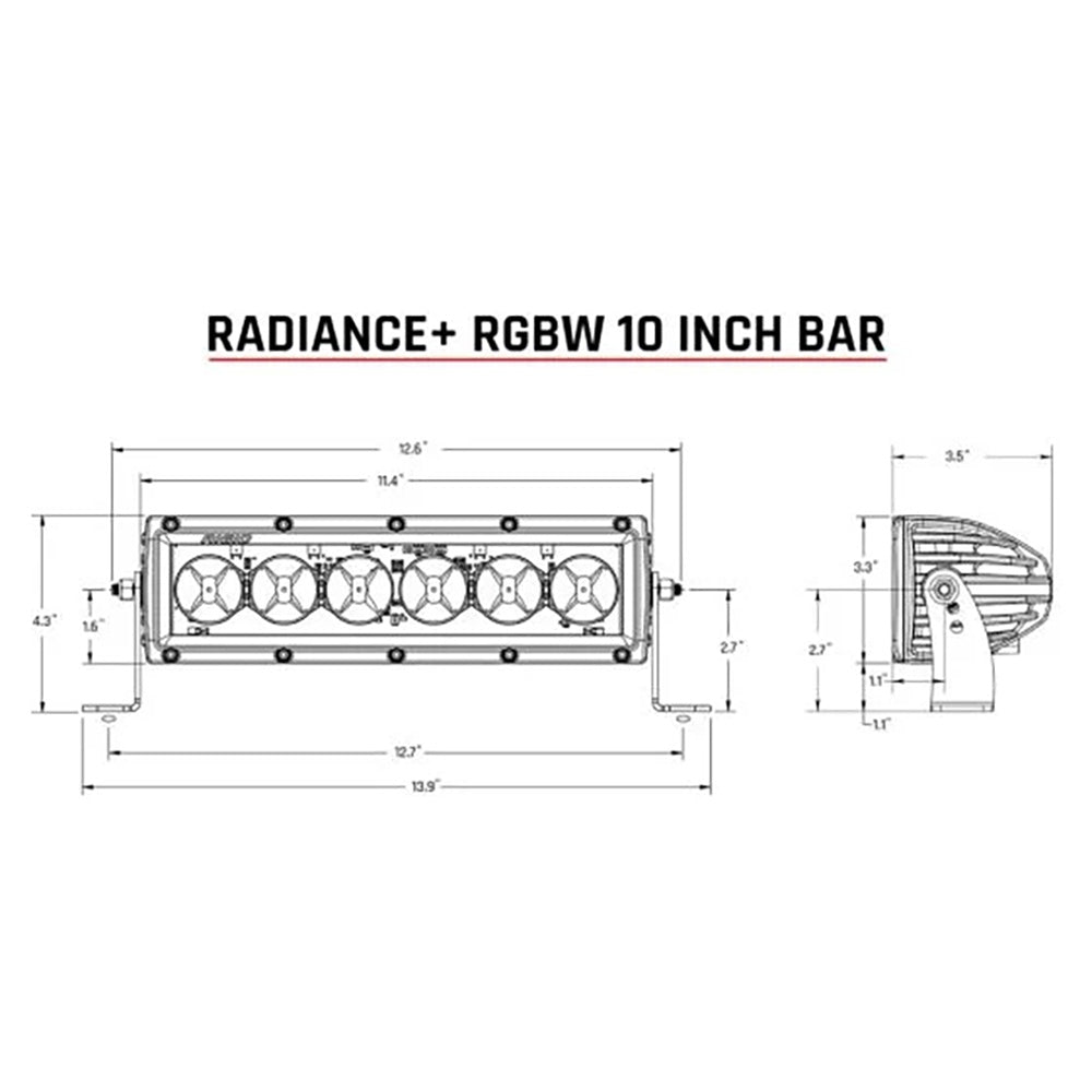 Suncoast Marine and Auto offers RIGID Industries Radiance + 10" Light Bar - RGBW [210053]