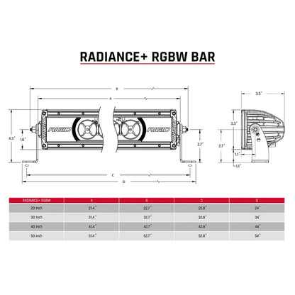 Suncoast Marine and Auto offers RIGID Industries Radiance + 20" Light Bar - RGBW [220053]