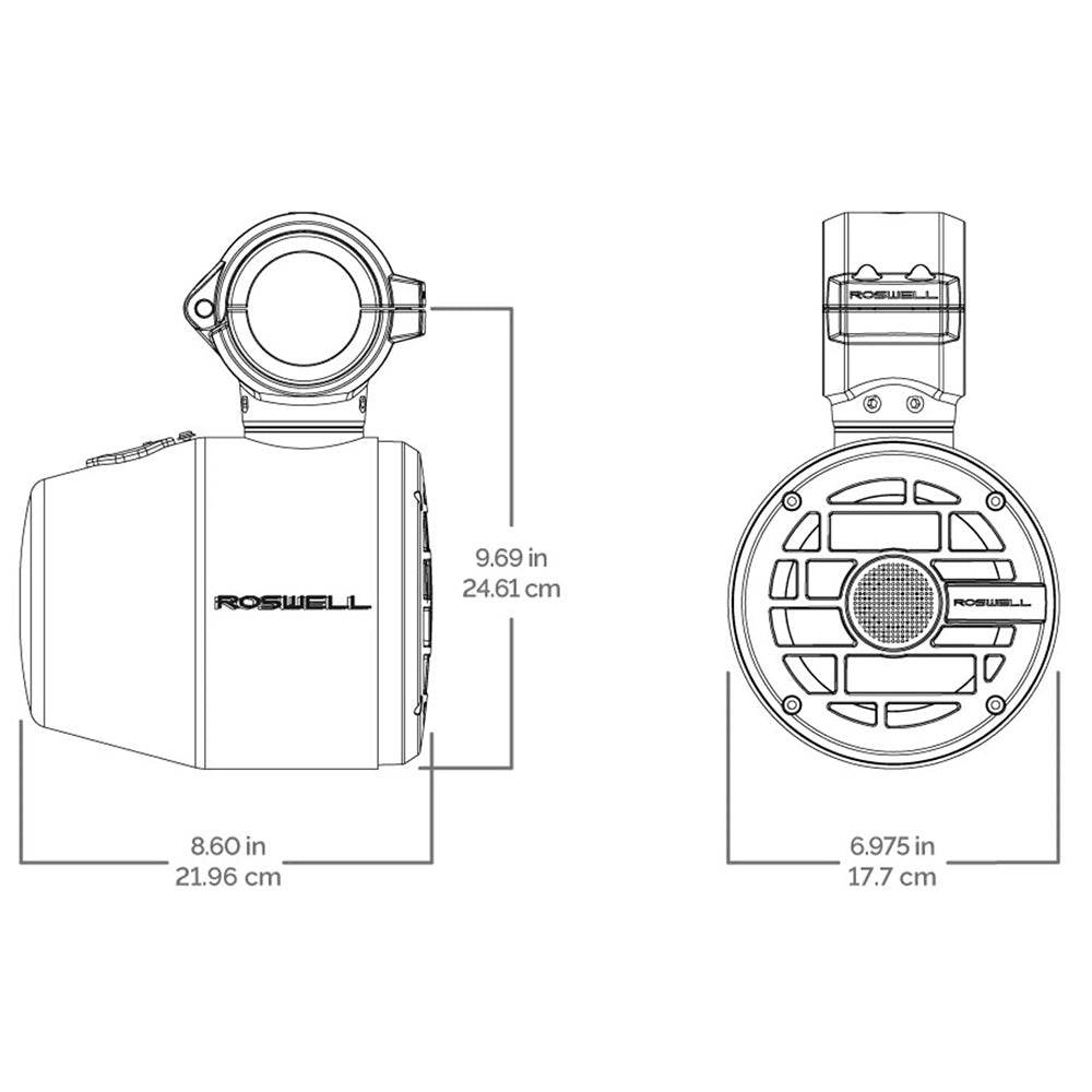 Suncoast Marine and Auto offers Roswell R 6.5 Tower Speakers - Anthracite Grille - 60W RMS 120W Peak Power [C920-1702]