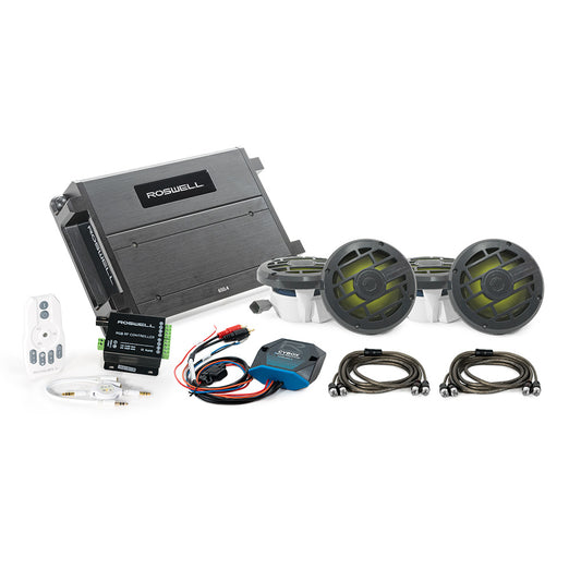 Suncoast Marine and Auto offers Roswell R 6.5" Marine Audio Package w/RGB Remote Controller - Anthracite Grill [C920-2553]