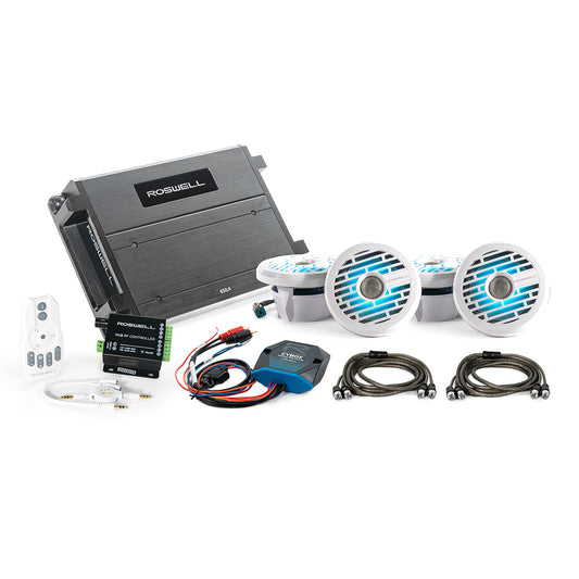 Suncoast Marine and Auto offers Roswell R1 6.5" Marine Audio Package w/RGB Remote Controller - White [C920-2556]