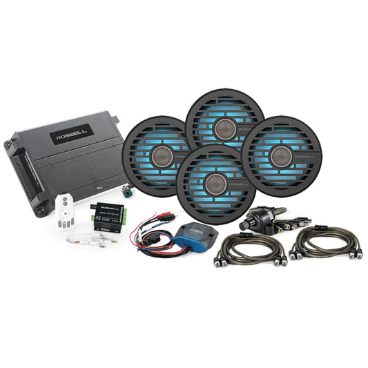 Suncoast Marine and Auto offers Roswell R1 6.5" Marine Audio Package w/RGB Remote Controller - Black [C920-2557]