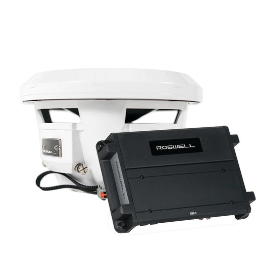 Suncoast Marine and Auto offers Roswell R1 10" Subwoofer Package - White [C920-2558]