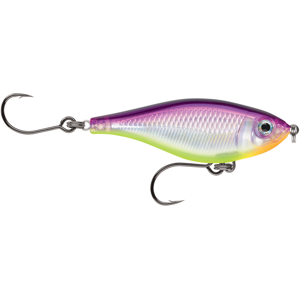 Suncoast Marine and Auto offers Rapala X-Rap Twitchin Mullet 2-1/2" Purple Chartreuse [SXRTM06PRCH]