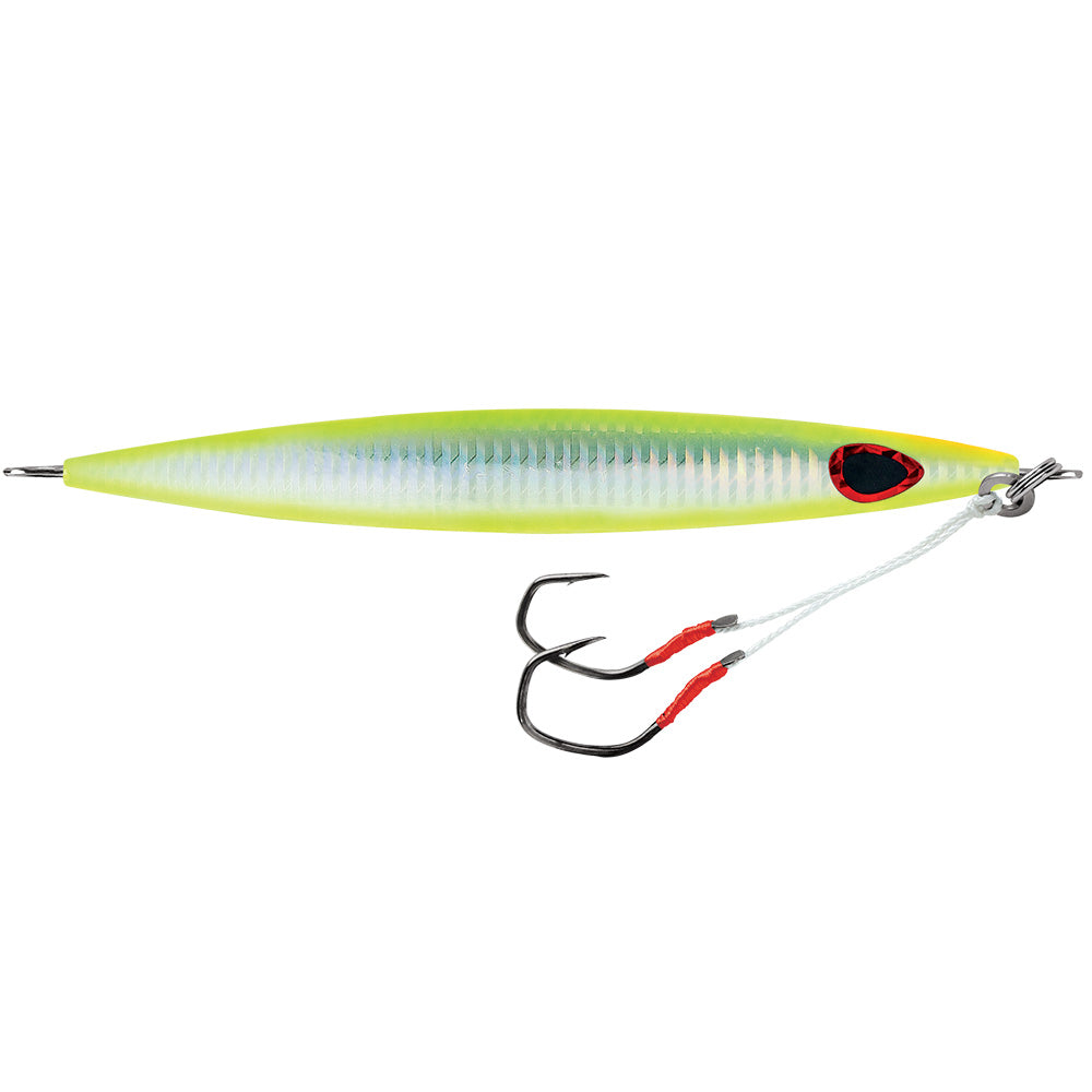 Suncoast Marine and Auto offers Williamson Kensaki 120 Jig - 5.25" - 4.25oz - UV Chartreuse Glow Zebra [KSJ120UVCGZ]