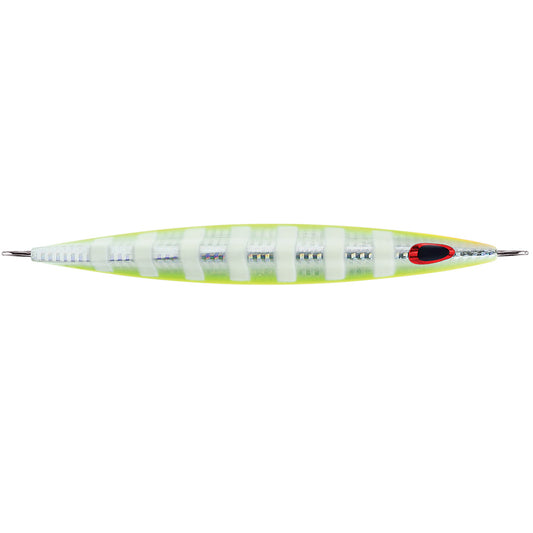 Suncoast Marine and Auto offers Williamson Kensaki 120 Jig - 5.25" - 4.25oz - UV Chartreuse Glow Zebra [KSJ120UVCGZ]