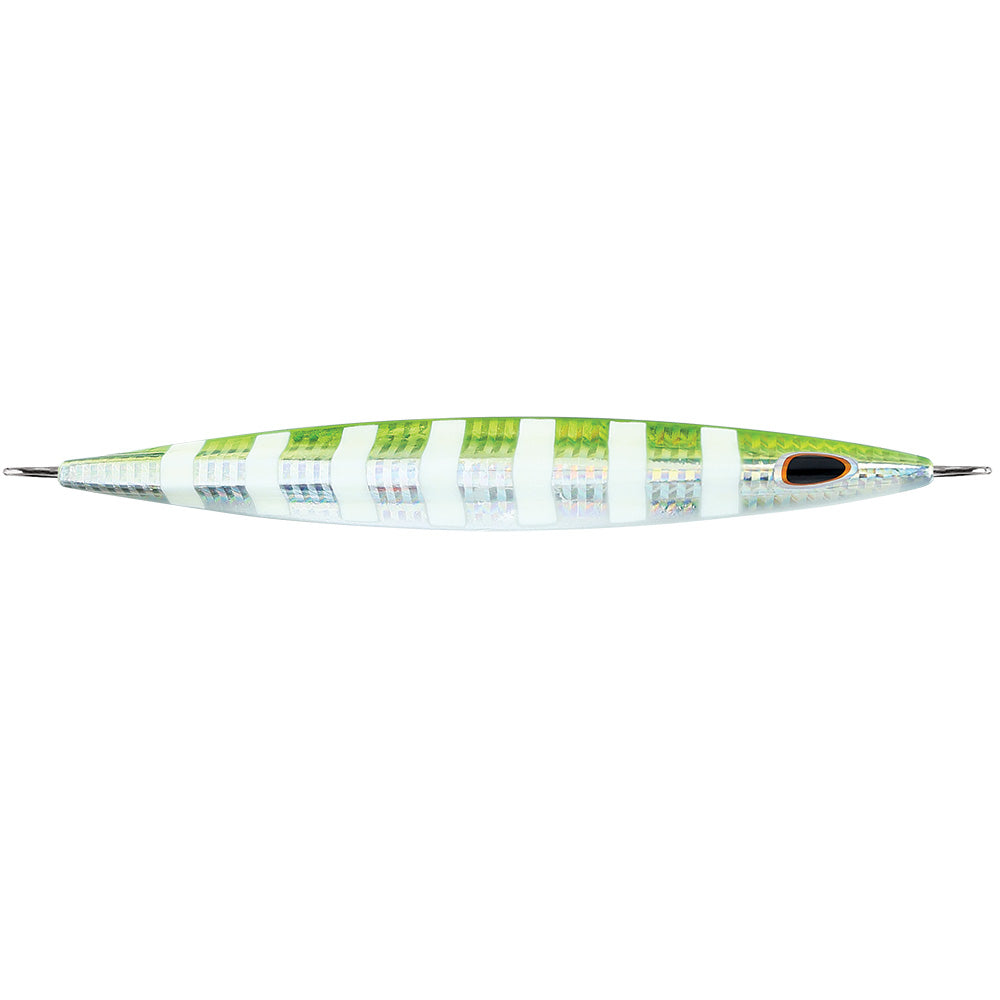 Suncoast Marine and Auto offers Williamson Kensaki 220 Jig - 6.75" - 7.75oz - UV Green Sardine Zebra [KSJ220UVGSZ]