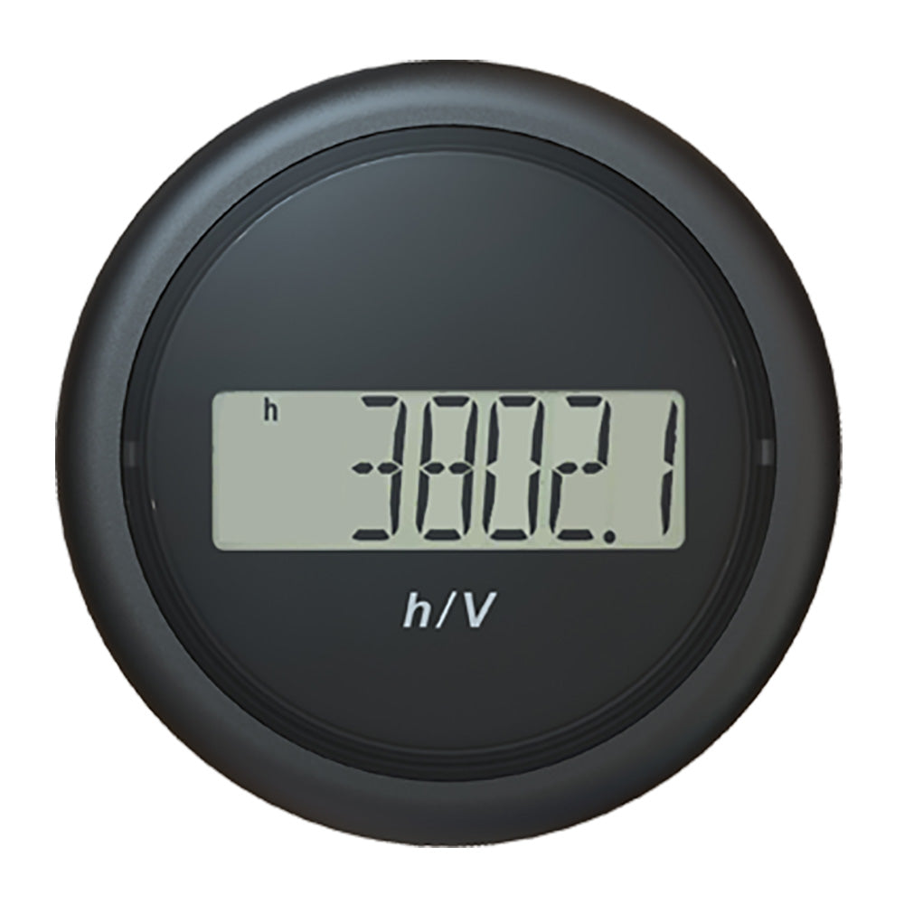 Suncoast Marine and Auto offers Veratron 52MM (2-1/16") ViewLine Hour Counter-Voltmeter - Black [B00005302]