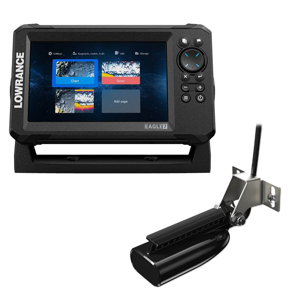 Suncoast Marine and Auto offers Lowrance Eagle 7 w/SplitShot Transducer Discover OnBoard Chart [000-16227-001]