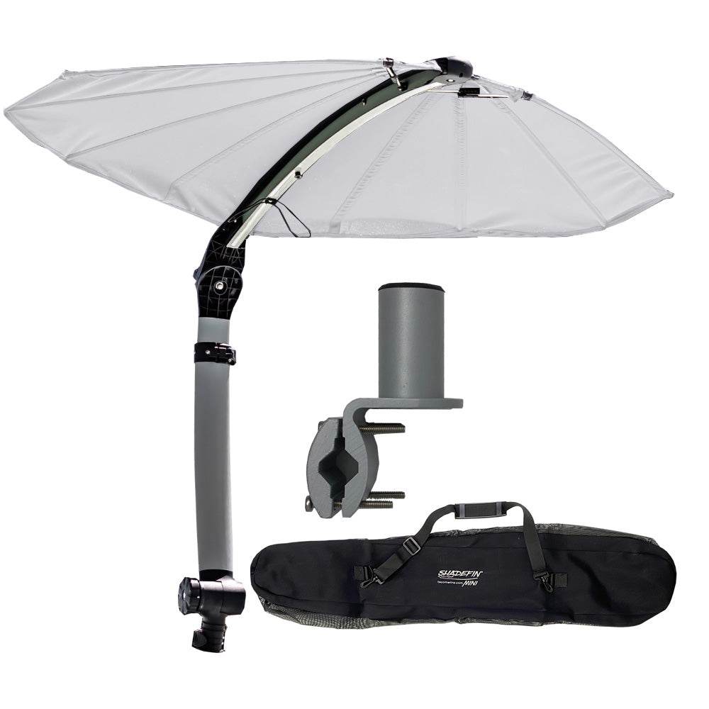 Suncoast Marine and Auto offers TACO ShadeFin Mini w/White Fabric - Bag Round Rail Mount Kit [T10-4000-16]