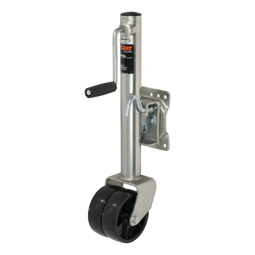 Suncoast Marine and Auto offers CURT Marine Jack w/Dual 6 Wheel - 1,500 lbs - Adjust Vertically 10" [28156]