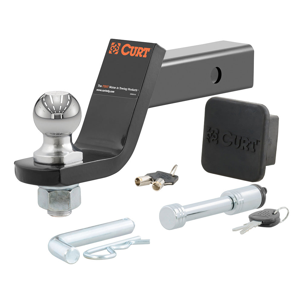 Suncoast Marine and Auto offers CURT Towing Starter Kit w/2" Ball - 2" Shank - 7,500 lbs - 4" Drop [45554]