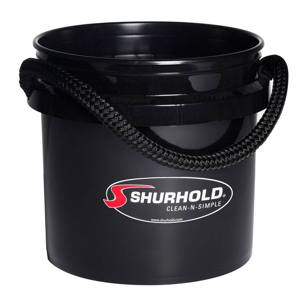 Suncoast Marine and Auto offers Shurhold Worlds Best Rope Handle Bucket - 3.5 Gallon - Black [2432]