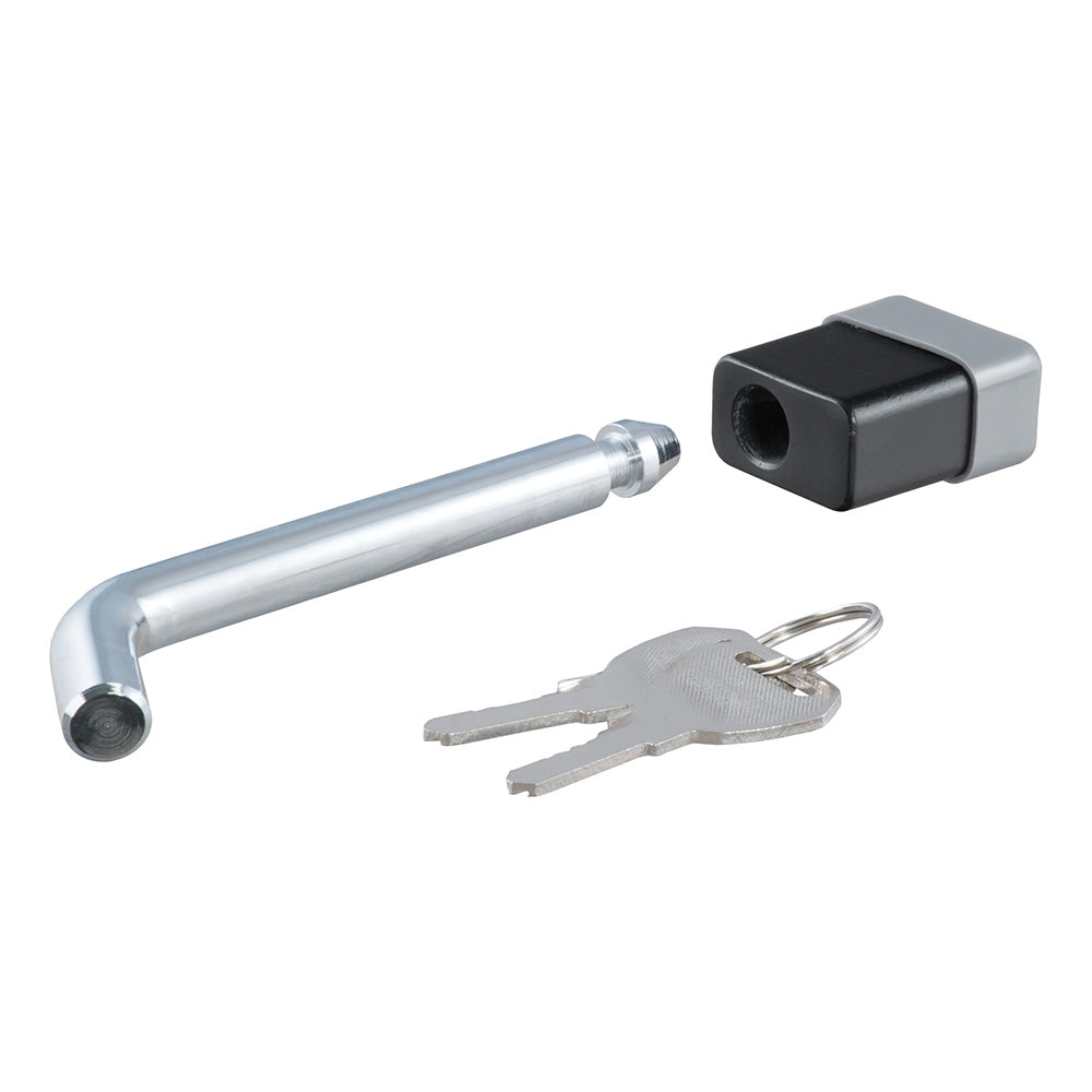 Suncoast Marine and Auto offers CURT 5/8" Hitch Lock - 2", 2-1/2", or 3" Receiver - Deadbolt - Chrome [23021]