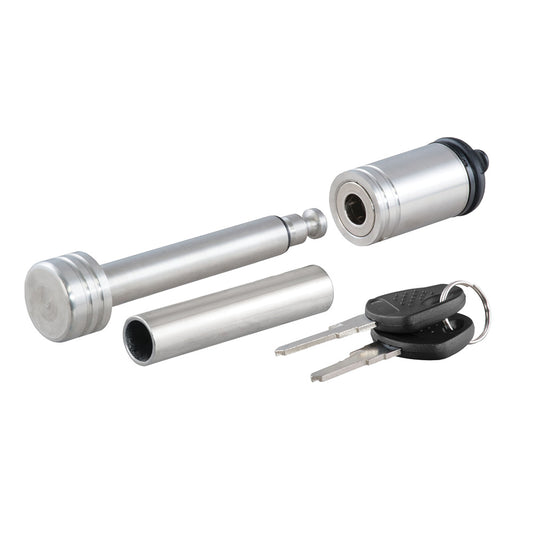 Suncoast Marine and Auto offers CURT 1/2" Hitch Lock w/5/8" Adapter - 1-1/4" or 2" Receiver - Barbell- Stainless Steel [23517]