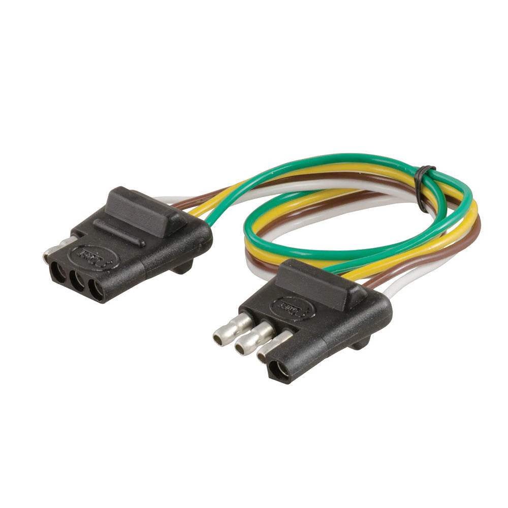 Suncoast Marine and Auto offers CURT 4-Way Flat Connector Plug Socket w/12 Wires [58381]