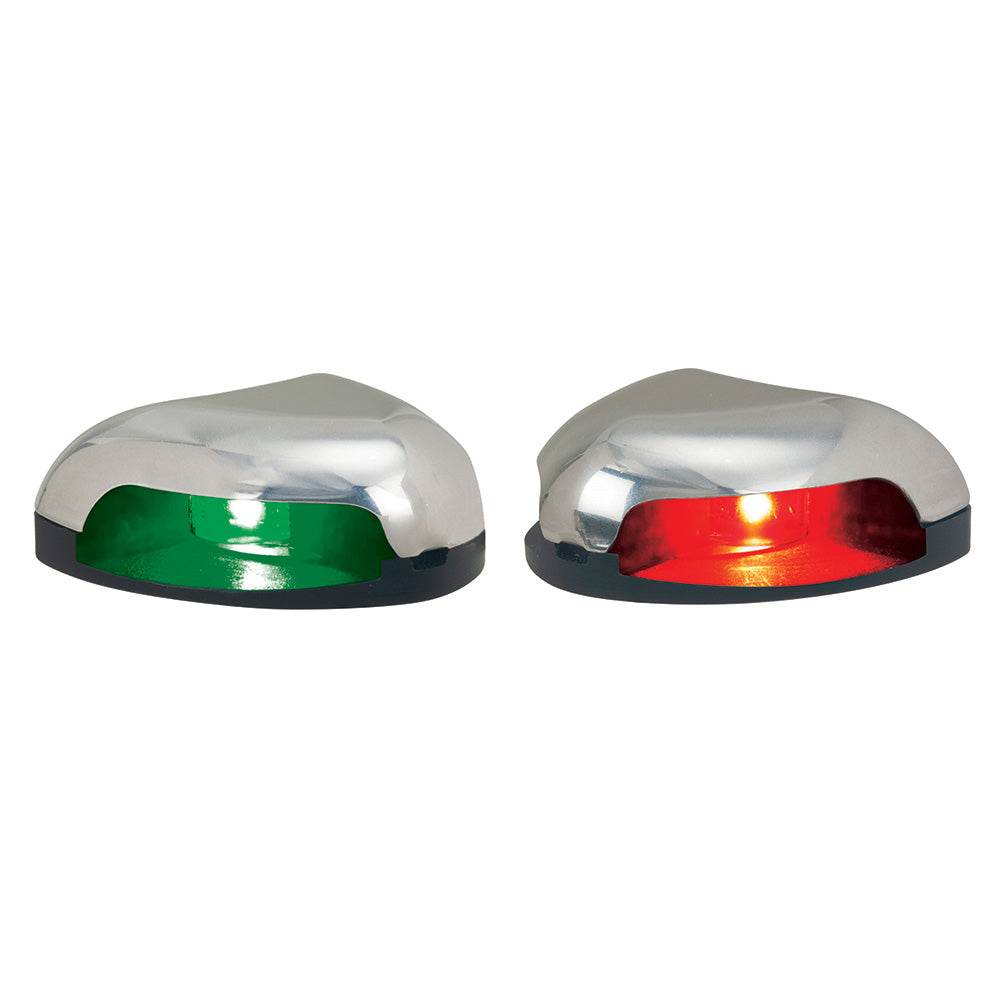 Suncoast Marine and Auto offers Perko Red/Green Horizontal Mount Side Light - Pair - Stainless Steel [0626DP0STS]