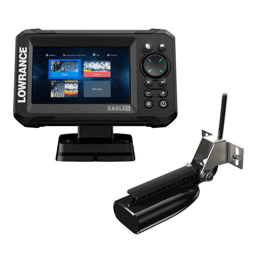 Suncoast Marine and Auto offers Lowrance Eagle 5 Combo - SplitShot Transducer w/C-MAP Charts [000-16226-001]