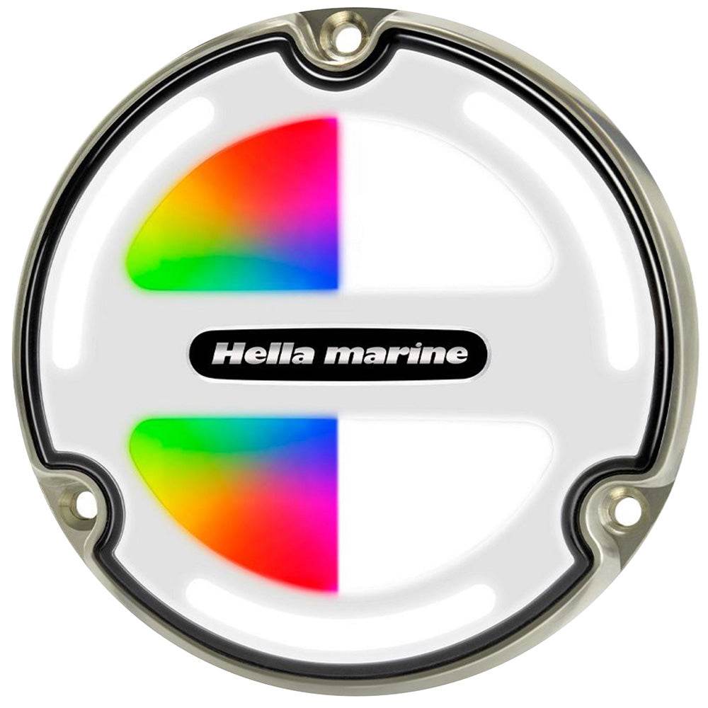 Suncoast Marine and Auto offers Hella Marine Apelo A3 RGBW Underwater Light - Bronze - White Lens [016831001]